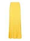 Gabriela Hearst Eula Pleated Midi Skirt In Yellow