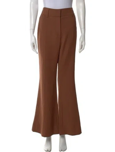Pre-owned Gabriela Hearst Wool Flared Pants In Brown