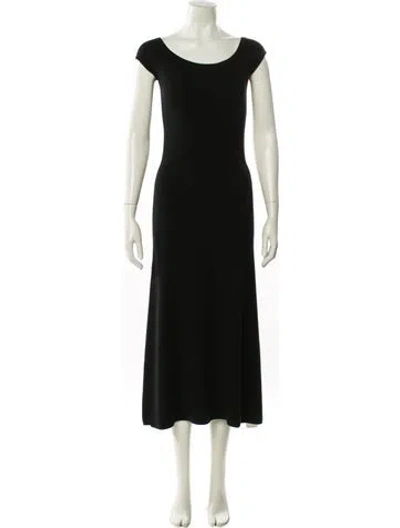 Pre-owned Gabriela Hearst Wool Long Dress In Black
