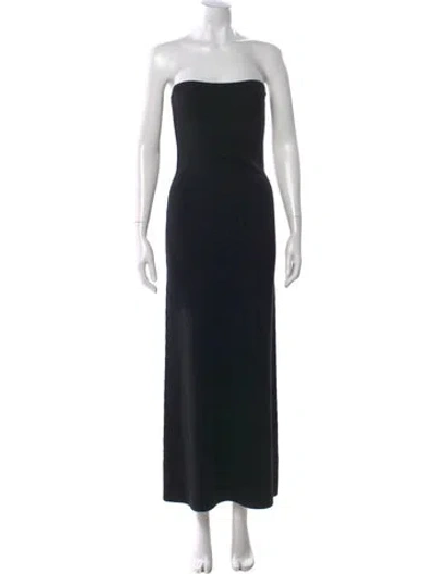 Pre-owned Gabriela Hearst Wool Long Dress In Black
