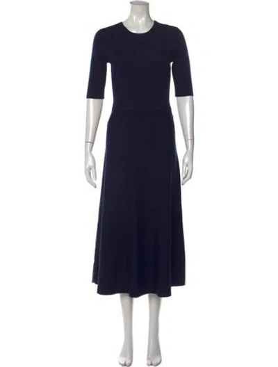 Pre-owned Gabriela Hearst Wool Long Dress In Black