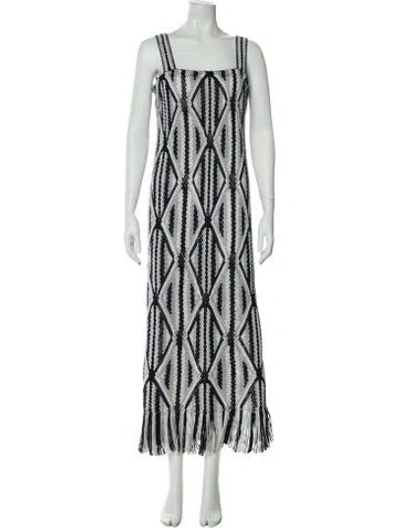 Pre-owned Gabriela Hearst Wool Long Dress In Blue