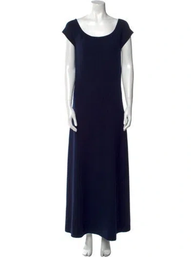 Pre-owned Gabriela Hearst Wool Long Dress In Blue