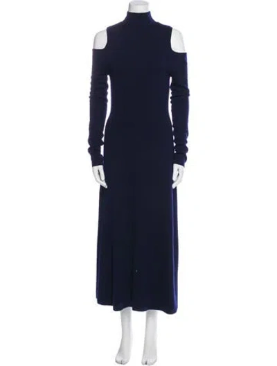 Pre-owned Gabriela Hearst Wool Long Dress In Blue
