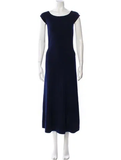 Pre-owned Gabriela Hearst Wool Long Dress In Blue