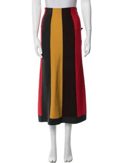 Pre-owned Gabriela Hearst Wool Long Skirt In Red