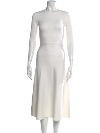 Pre-owned Gabriela Hearst Wool Midi Length Dress In Neutral