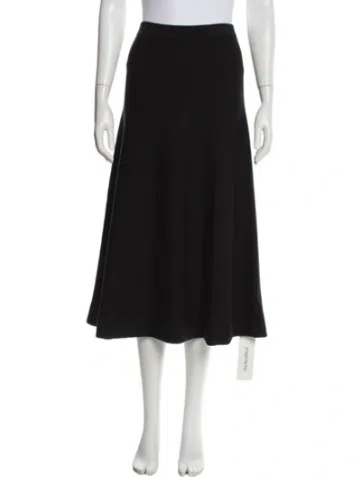 Pre-owned Gabriela Hearst Wool Midi Length Skirt In Black