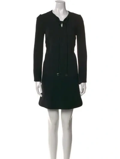 Pre-owned Gabriela Hearst Wool Mini Dress In Black