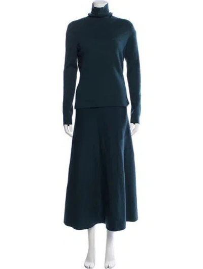 Pre-owned Gabriela Hearst Wool Pant Set In Blue