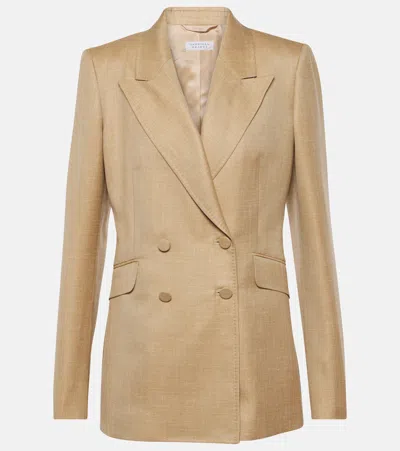 Gabriela Hearst Wool, Silk And Linen Blazer In Beige