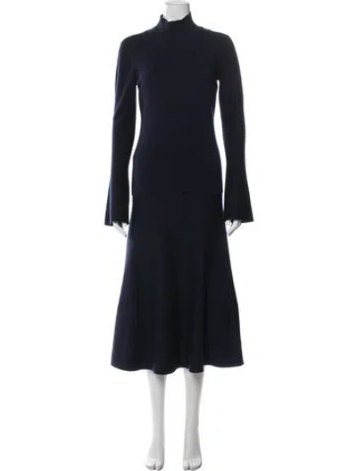 Pre-owned Gabriela Hearst Wool Skirt Set In Blue