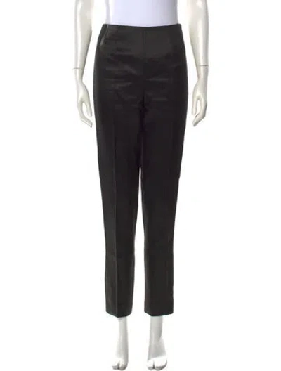 Pre-owned Gabriela Hearst Wool Straight Leg Pants In Black