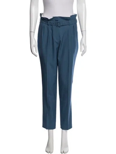 Pre-owned Gabriela Hearst Wool Straight Leg Pants In Blue