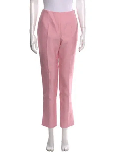 Pre-owned Gabriela Hearst Wool Straight Leg Pants W/ Tags In Pink