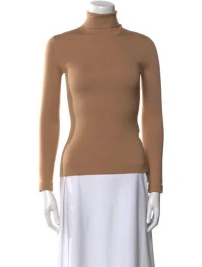 Pre-owned Gabriela Hearst Wool Turtleneck Top In Neutral