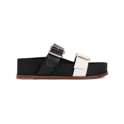 Gabriela Hearst Wren Black Lamb Leather Ballerinas