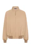 Gabriela Hearst Wynne Cotton Bomber Jacket In Neutral