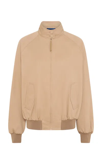 Gabriela Hearst Wynne Cotton Bomber Jacket In Neutral