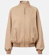 Gabriela Hearst Wynne Cotton Bomber Jacket In Brown
