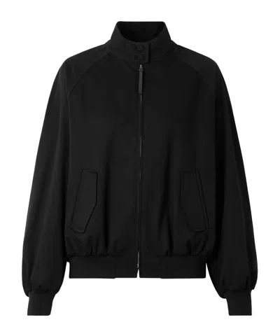 Gabriela Hearst Wynne Cotton-twill Bomber Jacket In Black