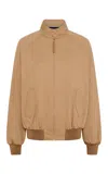 Gabriela Hearst Wynne Jacket In Camel Sea Island Cotton In Brown