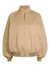 Gabriela Hearst Wynne Zip-up Bomber Jacket In Neutral