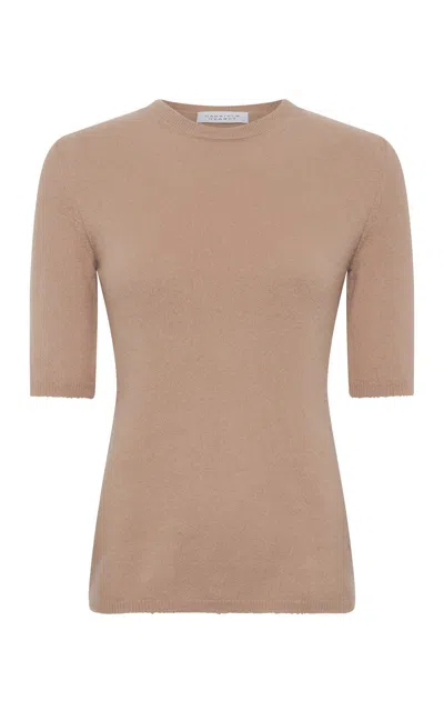 Gabriela Hearst Xanthe Knit Top In Camel Brushed Cashmere In Brown