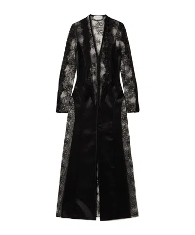 Gabriela Hearst Yernard Patchwork Lace Dress In Black