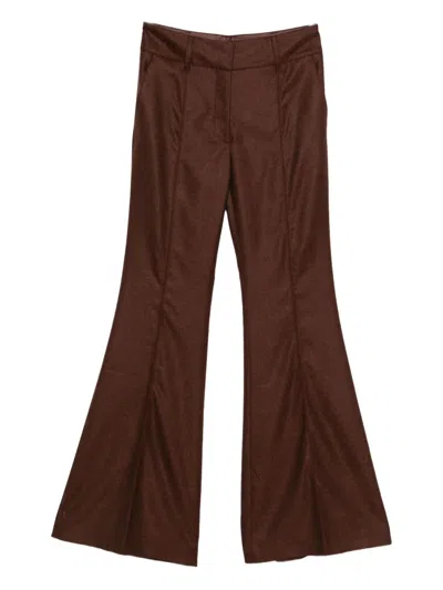 Gabriela Hearst Rhein Flare Pant In Brown