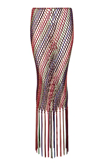 Gabriela Hearst Zana Silk Crochet Skirt