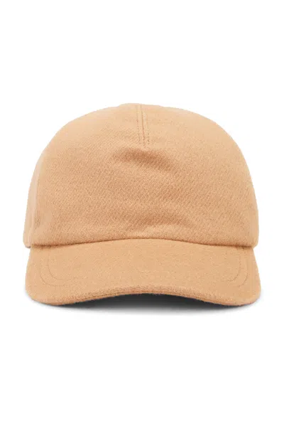 Gabriela Hearst Zed Baseball Hat In Camel