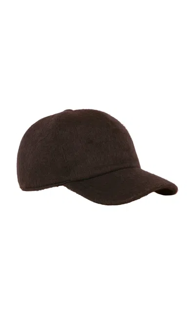 Gabriela Hearst Zed Baseball Hat In Chocolate Cashmere In Brown