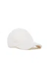 Gabriela Hearst Zed Baseball Hat In Ivory Cashmere Boucle In Ivory