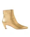 Gabriela Hearst Zippered Ankle Boots In Gold