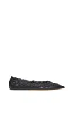 Gabriela Hearst Ziva Flat Shoe In Black Nappa Leather