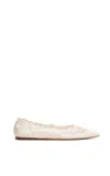 Gabriela Hearst Ziva Flat Shoe In Ivory Nappa Leather In White