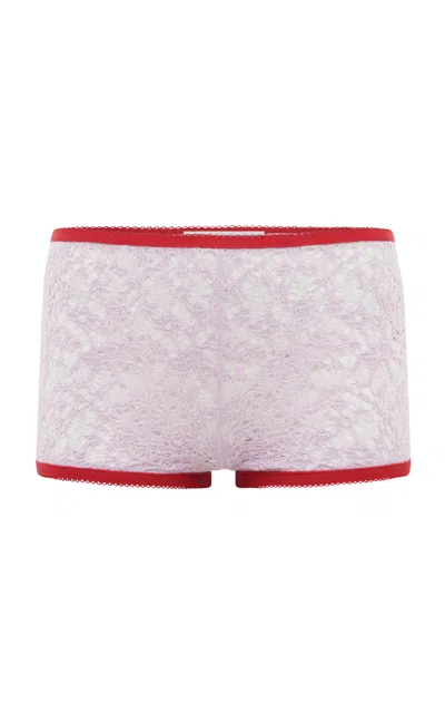 Gabriela Hearst Zuni Wool-silk Hotpants In Pink