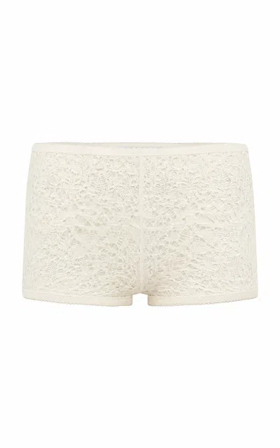 Gabriela Hearst Zuni Wool-silk Hotpants In White