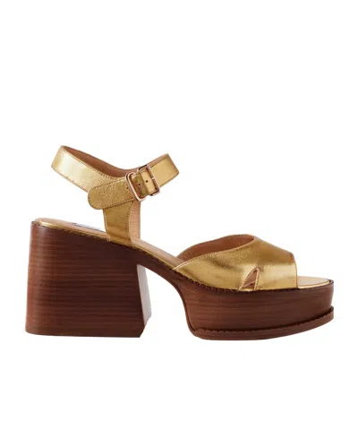 Gabriela Hearst Zuri Platform High-heeled Sandals In Brown