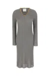Gabriele Colangelo Ribbed Bead-embellished Midi Dress
