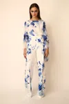 Gabriele Fiorucci Bucciarelli Chiffon Blouse With Trousers In Multi