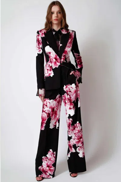 Gabriele Fiorucci Bucciarelli Floral Blazer, Blouse And Trousers In Multi