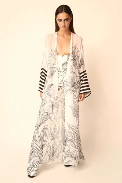Gabriele Fiorucci Bucciarelli Long Sleeve Kaftan With Trousers In Multi