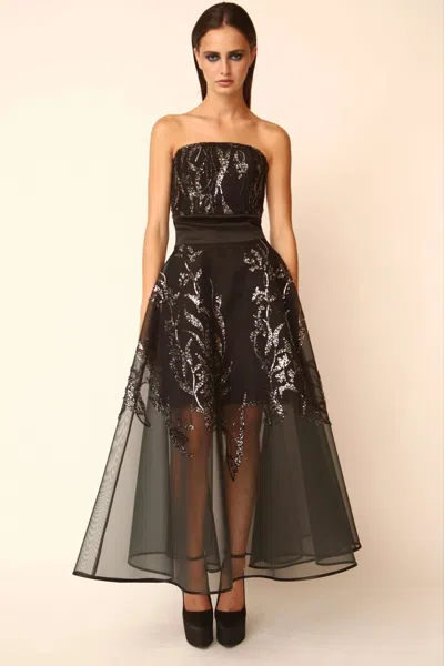 Gabriele Fiorucci Bucciarelli Strapless Illusion Dress In Multi