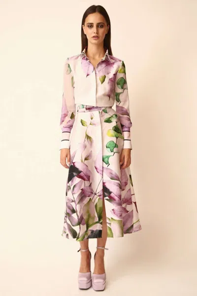Gabriele Fiorucci Bucciarelli Twill Stretch Dress In Multi