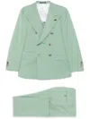 Gabriele Pasini Light Green Double-breasted Suit In Grün