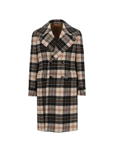Gabriele Pasini Check Double-breasted Coat In Multi