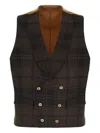 Gabriele Pasini Check-pattern Wool Vest In Multi