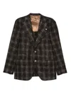 Gabriele Pasini Checked Long-sleeve Jacket In Black